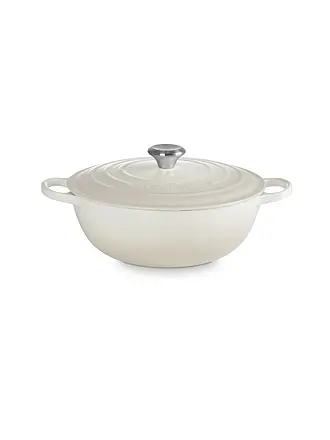 LE CREUSET | Familientopf "La Marmite Signature" 28cm (Ofenrot) | creme